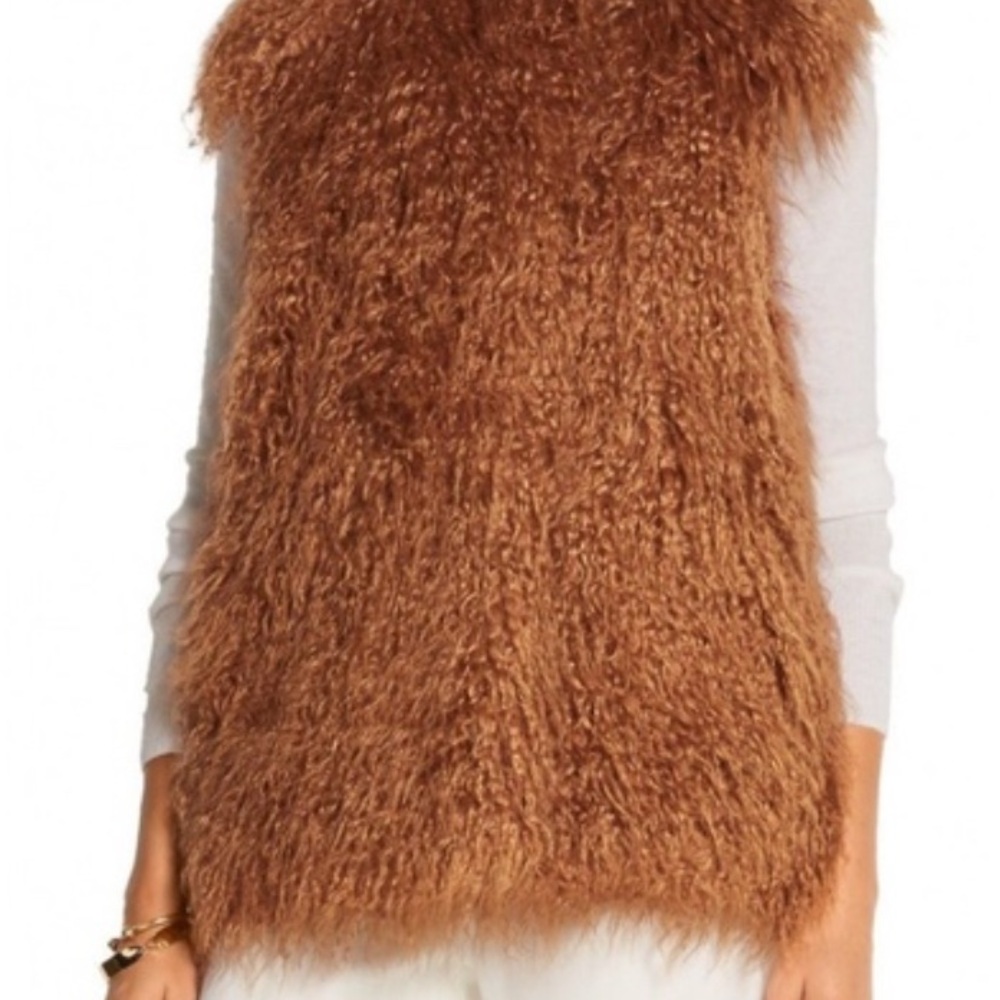 Stella McCartney Faux Fur Lila Vest Gilet IT 38